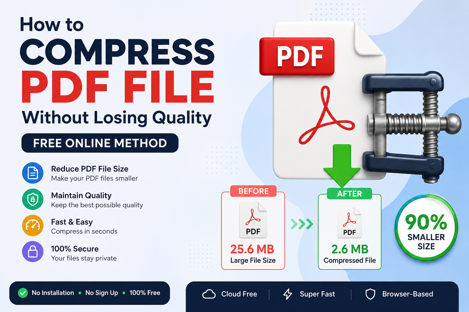 How to Compress PDF File Without Losing Quality (Free Online Method)