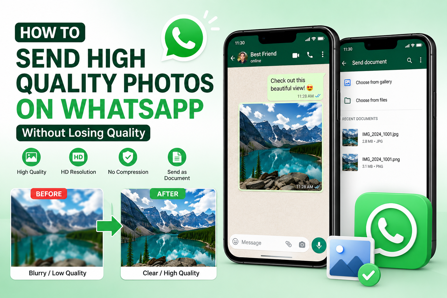 How to Send High Quality Photos on WhatsApp Without Losing Quality